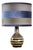 Ceramic Table Lamp with Stripes, 1970s For Sale