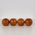 Wood Spherical Pearwood Candleholders attributed to Bottega Ghianda for Hermès, 1970s, Set of 4 For Sale - Image 7 of 14
