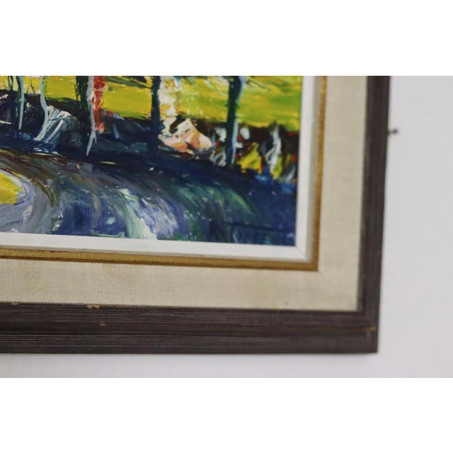 Mid-Century Modern R Torrent, Countryside Serenity, 1960s, Oil on Board, Framed For Sale - Image 3 of 11