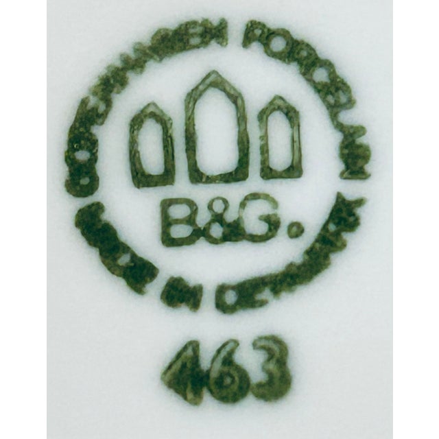 1960s Bing & Grondahl Christmas Rose Demitasse Cup and Saucer For Sale - Image 5 of 6