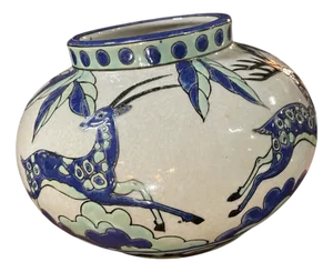 Belgian Earthenware Vase, 1920s