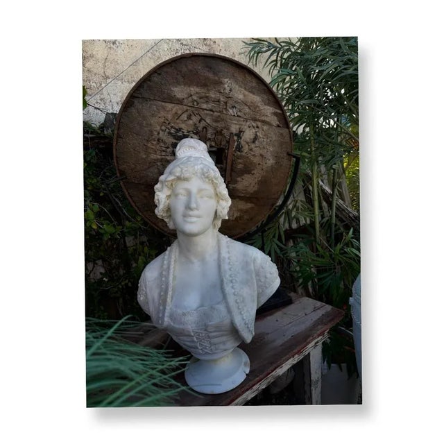 Early 19th Century Antique Carved Wooden Wagon Wheel Sculpture Mounted on Iron Base. For Sale - Image 5 of 5