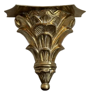 Mid-20th Century Italian Renaissance-Style Solid Brass Wall Bracket