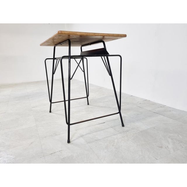 Vintage Desk by Willy Van Der Meeren for Tubax, 1950s For Sale - Image 9 of 12