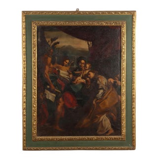 After Correggio, The Virgin Mary of St. Jerome, 18th Century, Oil Painting on Canvas, Framed For Sale