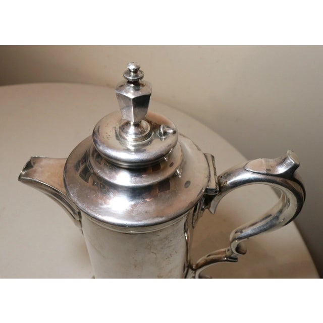 Metal Large Antique 1901 Lutheran Church Presentation Silver Plate Wine Claret Pitcher For Sale - Image 7 of 12