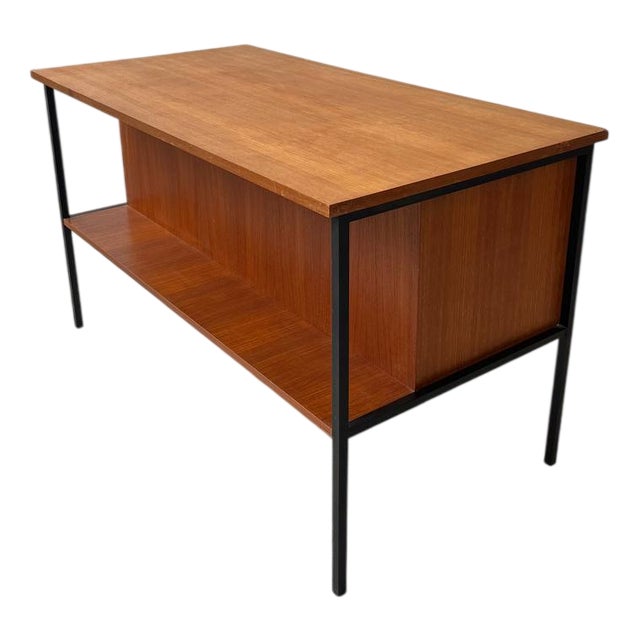 Compact Teak Desk by Günter Renkel for Rego For Sale
