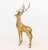 Pair of Stag and Doe Large Brass Sculptures For Sale - Image 10 of 11