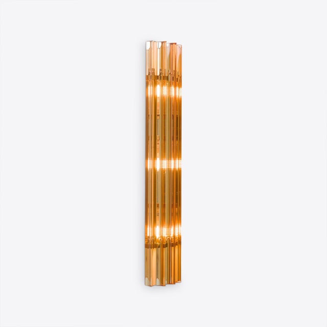Large Amber Amaro Wall Light from Pure White Lines For Sale - Image 6 of 9