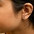 Haus of Brilliance 10K Yellow Gold 1/10 Cttw Diamond 'R' Initial Stud Earring For Sale - Image 4 of 5