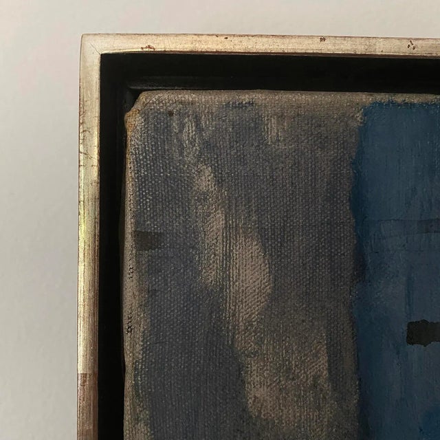 Vintage Figurative Seated Female Acrylic Painting For Sale In Los Angeles - Image 6 of 9