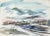 A late 20th century watercolor on paper Colorado Rocky Mountain landscape painting by Sybil Rew 1922-2016. Unsigned....