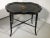 English Mid 20th Century Vintage English Hand Painted Tole Tray Top Coffee Table For Sale - Image 3 of 8