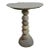 Vintage Stacked River Rock Organic Modern Bistro Table For Sale