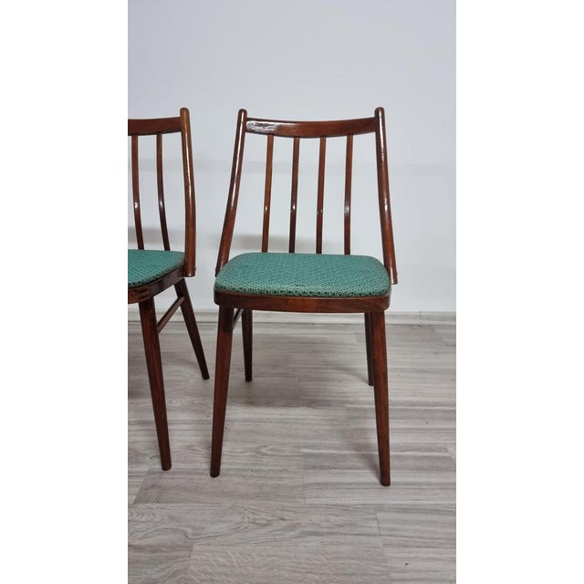 Brown Chairs by Antonín Šuman for Ton, 1960s, Set of 4 For Sale - Image 8 of 17