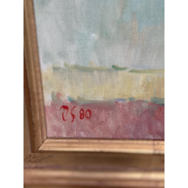 Jan Sonne, Still Life with Flowers in Vase, 1980, Oil on Canvas, Framed For Sale - Image 6 of 18