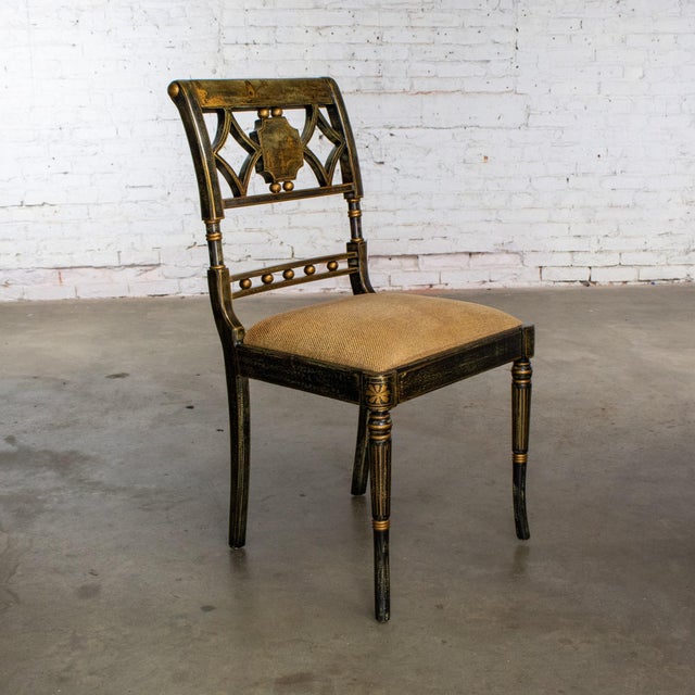 Late 20th Century Late 20th Century Chinoiserie French Louis XV Style Ladies Writing Desk and Chair For Sale - Image 5 of 18