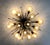 Amber 21st Century Mezzo Bronze Amber Bubbles Murano Flush Mount by Fabio LTD For Sale - Image 8 of 9