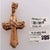 Modern 14 Karat Yellow Gold Crucifix Cross Pendant With .50 Total Diamond Weight For Sale - Image 3 of 10