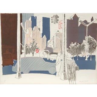 untitled (New York City), Fairfield Porter Lithograph For Sale