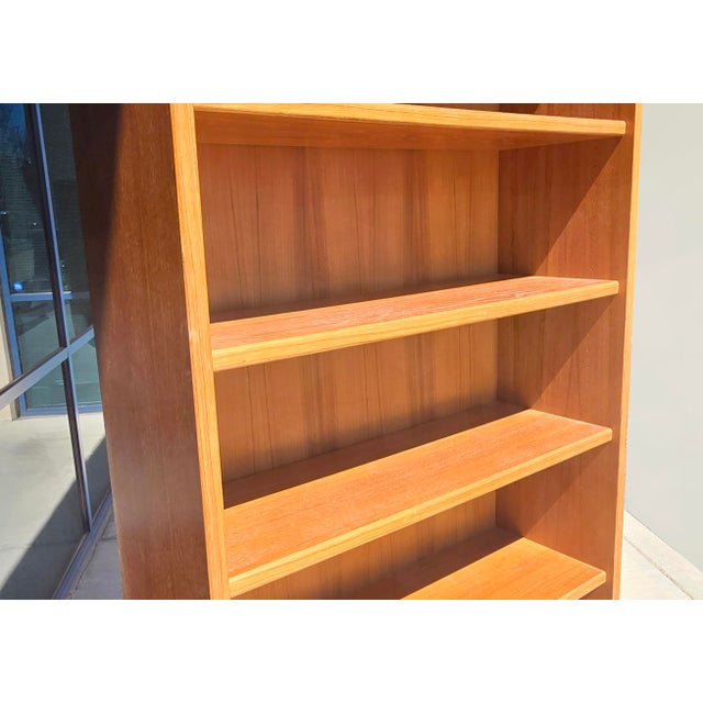Brown Vintage Danish Mid Century Modern Bookcase Made in Denmark #2 For Sale - Image 8 of 18