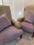 Traditional Pair of Designer Fabric Upholstered Lounge Chairs For Sale - Image 3 of 12
