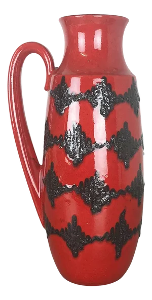 Large Pottery Super Fat Lava Multi-Color 426-47 Vase from Scheurich Wgp, 1970s