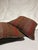 Red Antique Woven Paisley Kashmir Square Pillows - Set of 2 For Sale - Image 8 of 9