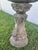 Dove Gray Mid-Century Scalloped Cast Stone Birdbath - Asheville Nc Estate Rescue For Sale - Image 8 of 8