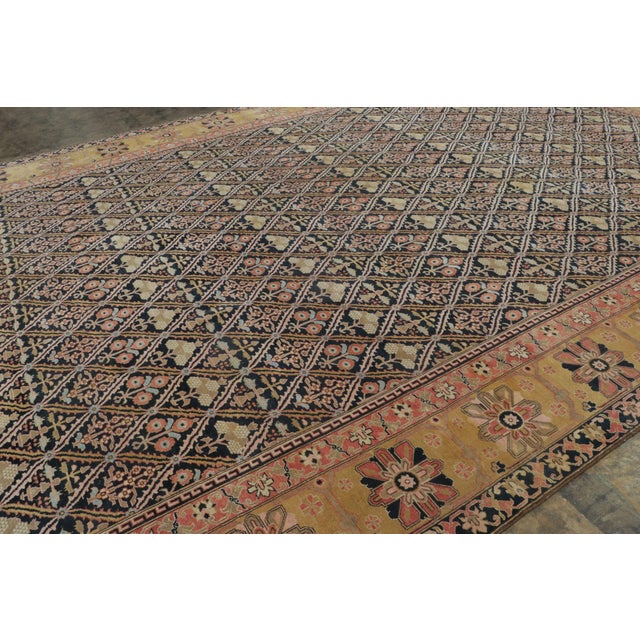 Rug & Kilim Oversized Vintage Joshagan Persian Rug in Floral Geometric Pattern - Rug & Kilim For Sale - Image 4 of 6