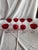 Glass Set of Eight Vintage Ruby Red Sherbets For Sale - Image 7 of 8