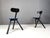 Foldable Stools attributed to Calligaris, 1990s, Set of 2 For Sale - Image 4 of 10
