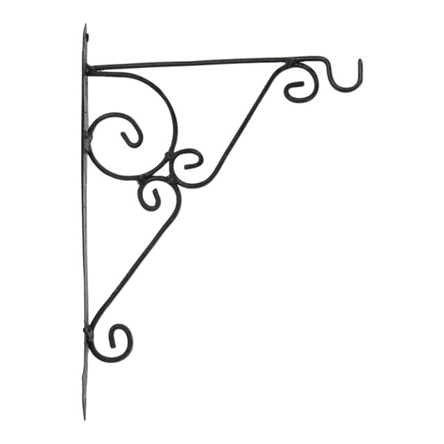 Wall Mounted Iron Bracket for Lanterns or Signs For Sale