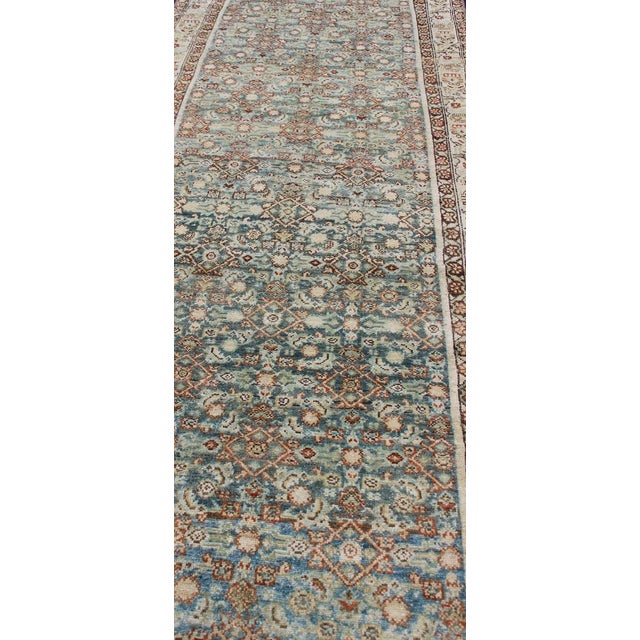 Antique Persian Malayer Runner With Detailed Allover Botanical Design 3'3 X 13'1 For Sale - Image 4 of 11