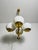 Mid-Century Modern Exceptional Mid-Century Modern Brass Kaiser 4-Arm Space Age Chandelier, 1960s For Sale - Image 3 of 10