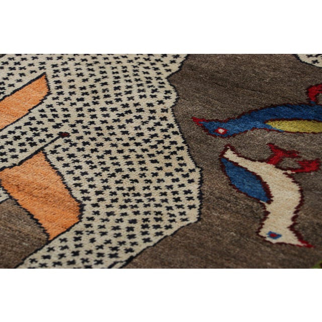 This vintage 3x6 Persian Gabbeh runner rug is the latest grand entry to Rug & Kilim’s curation of rare tribal pieces....