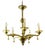 Five-Light Murano Chandelier, 1930s For Sale