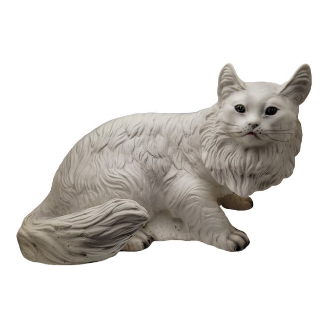 1970s Life Size Persian Cat Statue For Sale