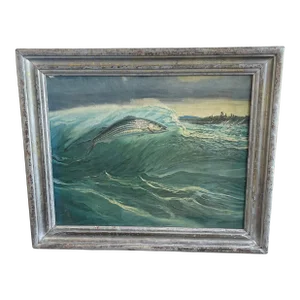 Fish Oil on Canvas Painting