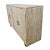Washed Double Medallion Carved Wood Credenza For Sale - Image 4 of 12