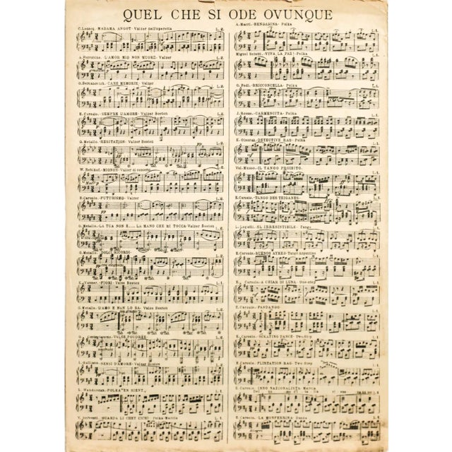 1930s Italian Music Sheet Signorina Soldato For Sale - Image 6 of 6