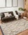 2020s Chris Loves Julia x Loloi Alice Rug Cream / Charcoal 18" x 18" Sample Rug For Sale - Image 5 of 5