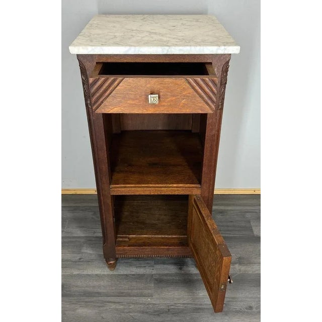 Carved French Bedside Table For Sale - Image 11 of 12