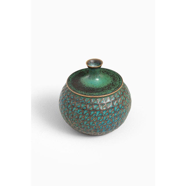 Gustavsberg Ceramic Vase by Stig Lindberg for Gustavsberg, 1960s For Sale - Image 4 of 5