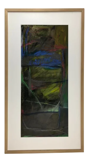 Original Abstract Painting Signed C. Azuelos in the Manner of Frank Avray Wilson