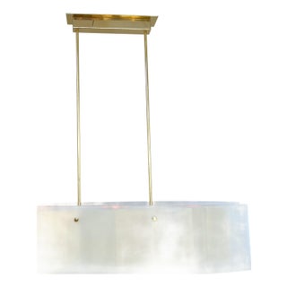 21st Century Frosted White Bar Chandelier by Fabio LTD For Sale