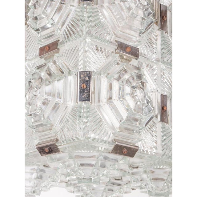 Bohemian Glass Cube Ceiling Light by Stone Shenows, 1960s For Sale - Image 6 of 12