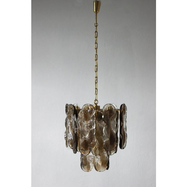 Magnificent "citrus" lamp from austrian lamp manufacturer jt kalmar, produced in the middle of the last century, around...