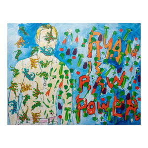 James Franco "Coloring Book" Oil on Canvas, 2015