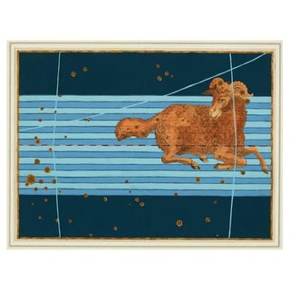 A 17th Century Engraving of the Zodiac Sign Aries For Sale